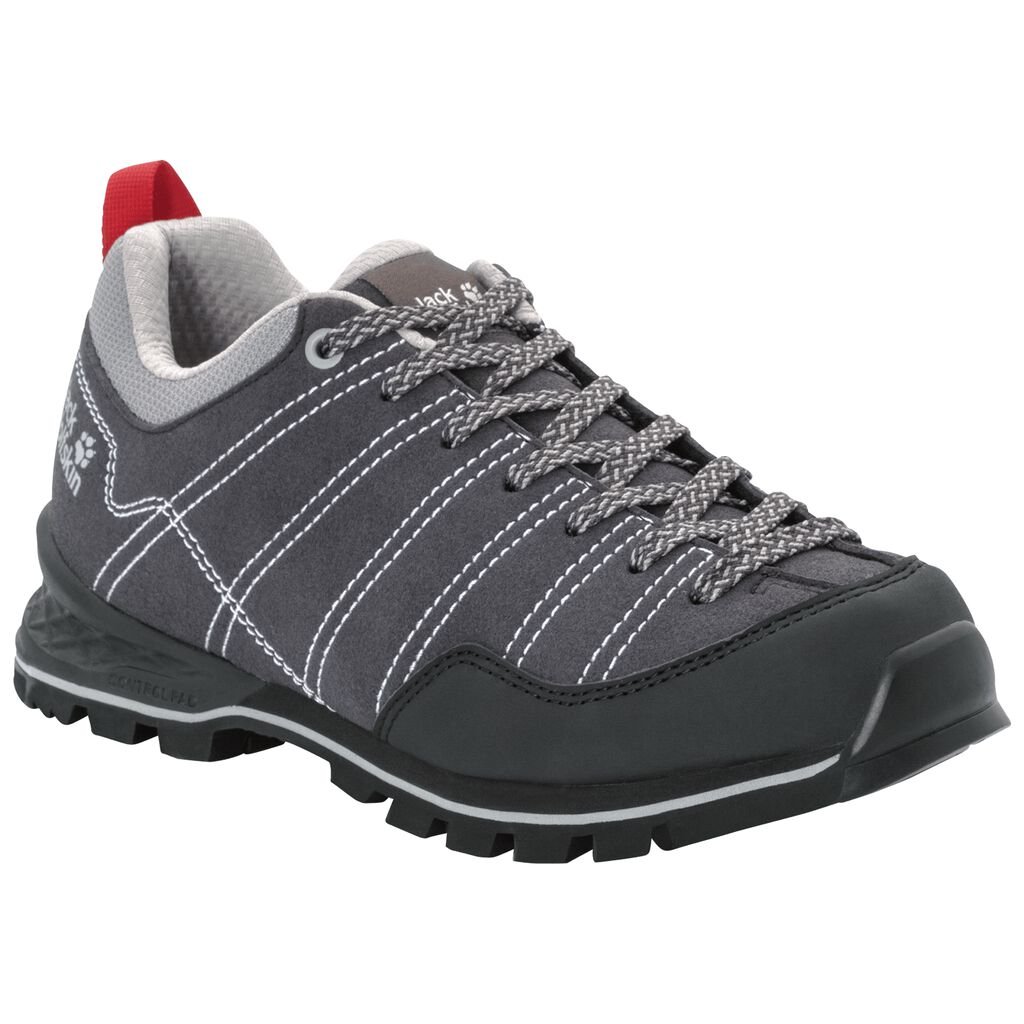 Jack Wolfskin SCRAMBLER LOW Chaussures Femme Gris Clair - HIVJRAF-47